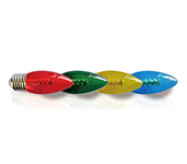 C35 Coloured LED Candle Bulb